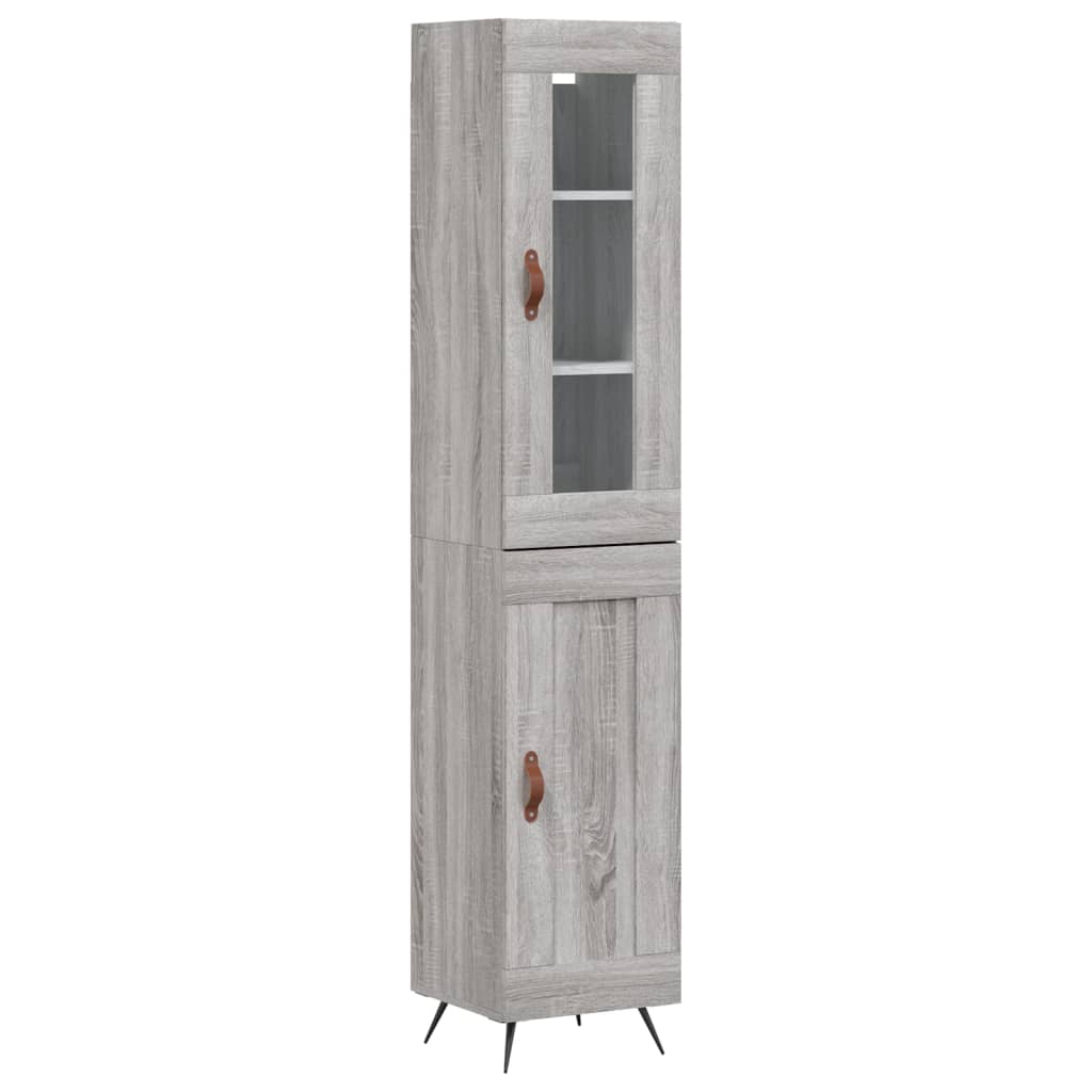 Μπουφές Sonoma Γκρι 34,5 x 34 x 180 εκ. από Επεξεργασμένο Ξύλο