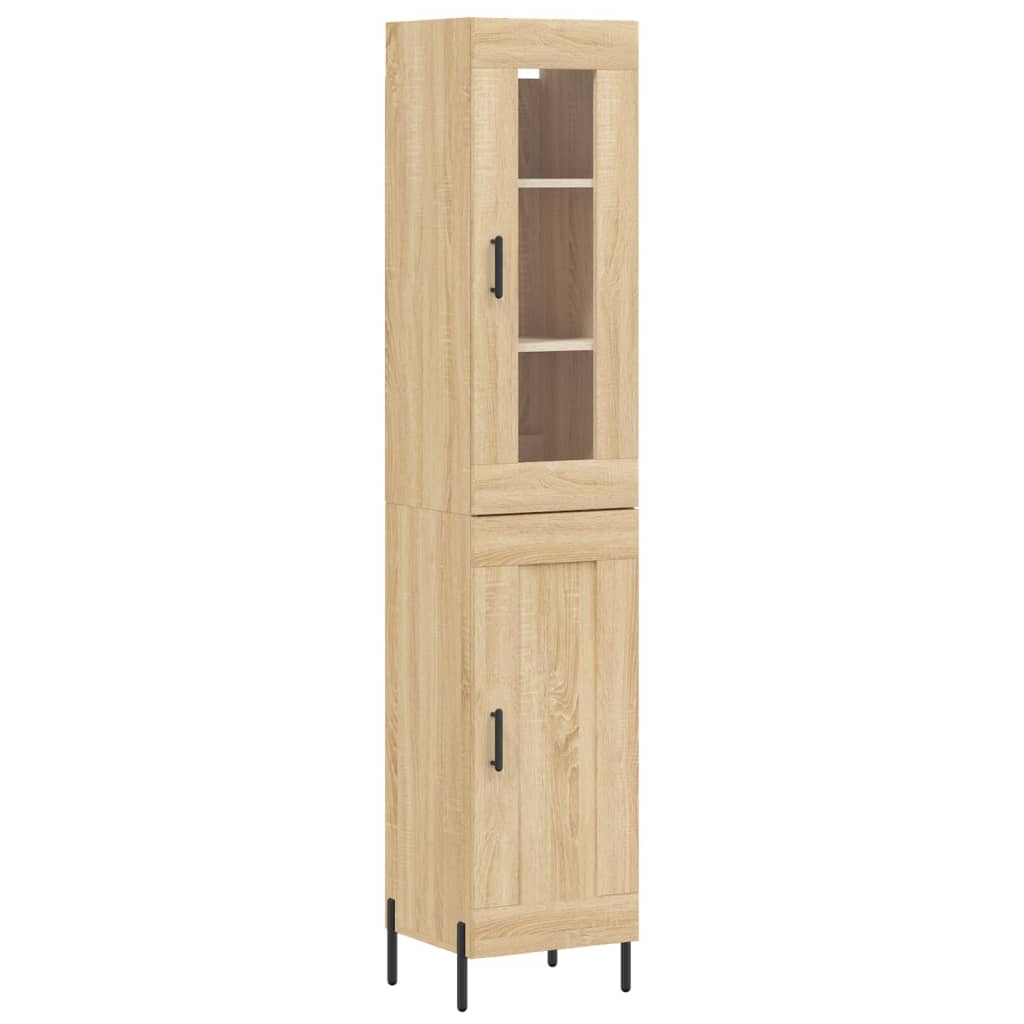 Μπουφές Sonoma δρυς 34,5 x 34 x 180 εκ. από Επεξεργασμένο Ξύλο
