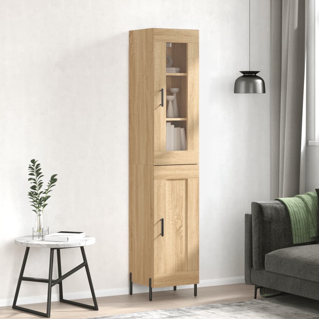 Μπουφές Sonoma δρυς 34,5 x 34 x 180 εκ. από Επεξεργασμένο Ξύλο