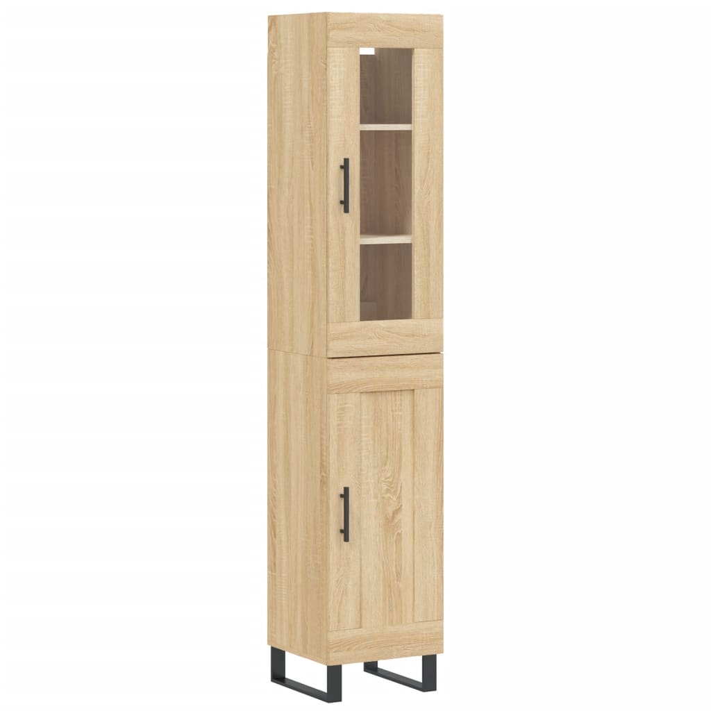 Μπουφές Sonoma δρυς 34,5 x 34 x 180 εκ. από Επεξεργασμένο Ξύλο
