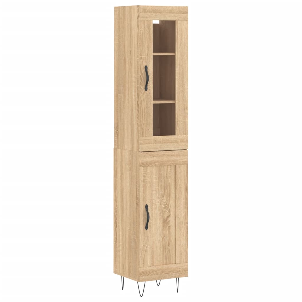Μπουφές Sonoma δρυς 34,5 x 34 x 180 εκ. από Επεξεργασμένο Ξύλο