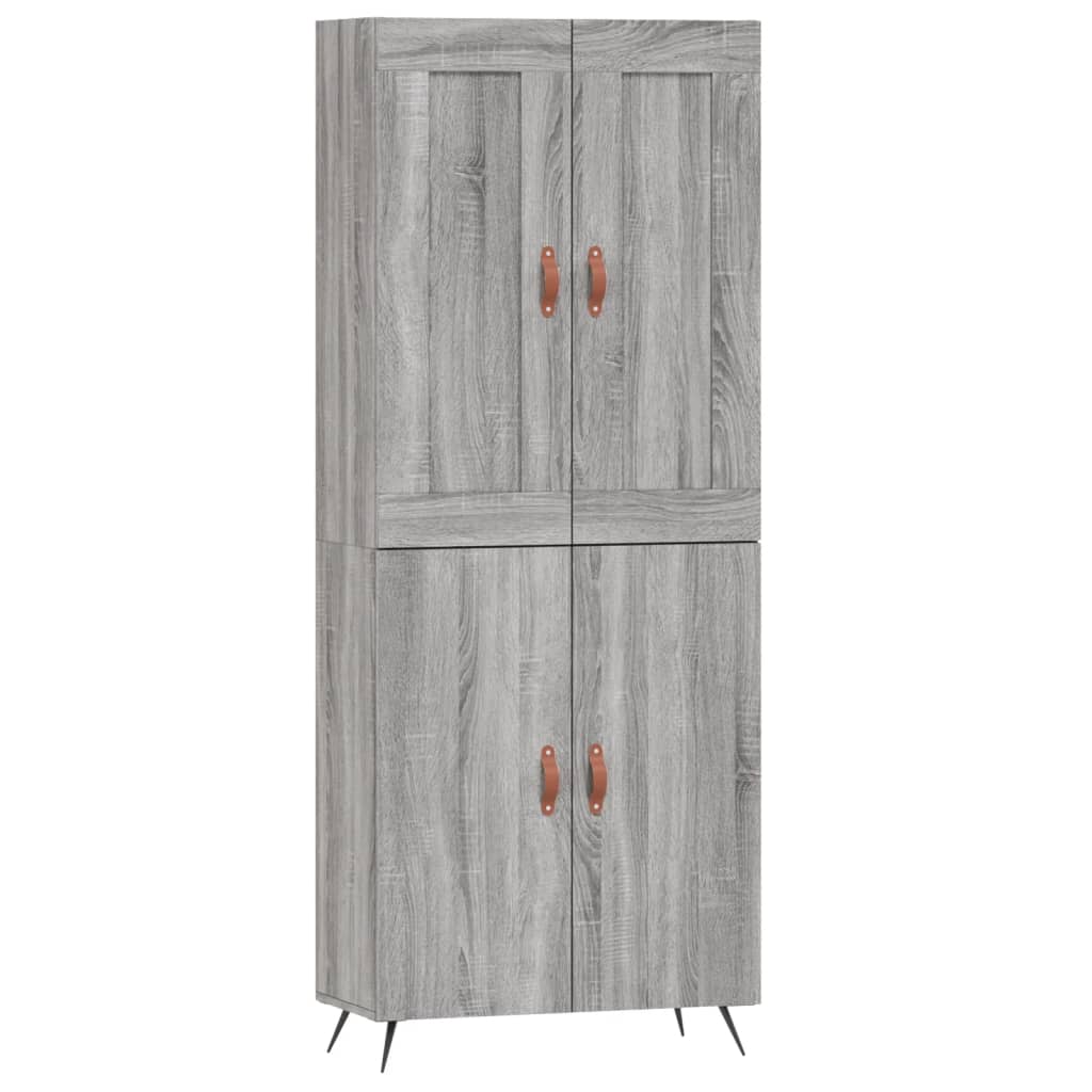 Ντουλάπι Γκρι Sonoma 69,5 x 34 x 180 εκ. Επεξεργασμένο Ξύλο