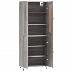 Ντουλάπι Γκρι Sonoma 69,5 x 34 x 180 εκ. Επεξεργασμένο Ξύλο