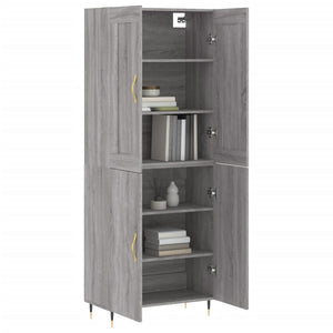 Ντουλάπι Γκρι Sonoma 69,5 x 34 x 180 εκ. Επεξεργασμένο Ξύλο