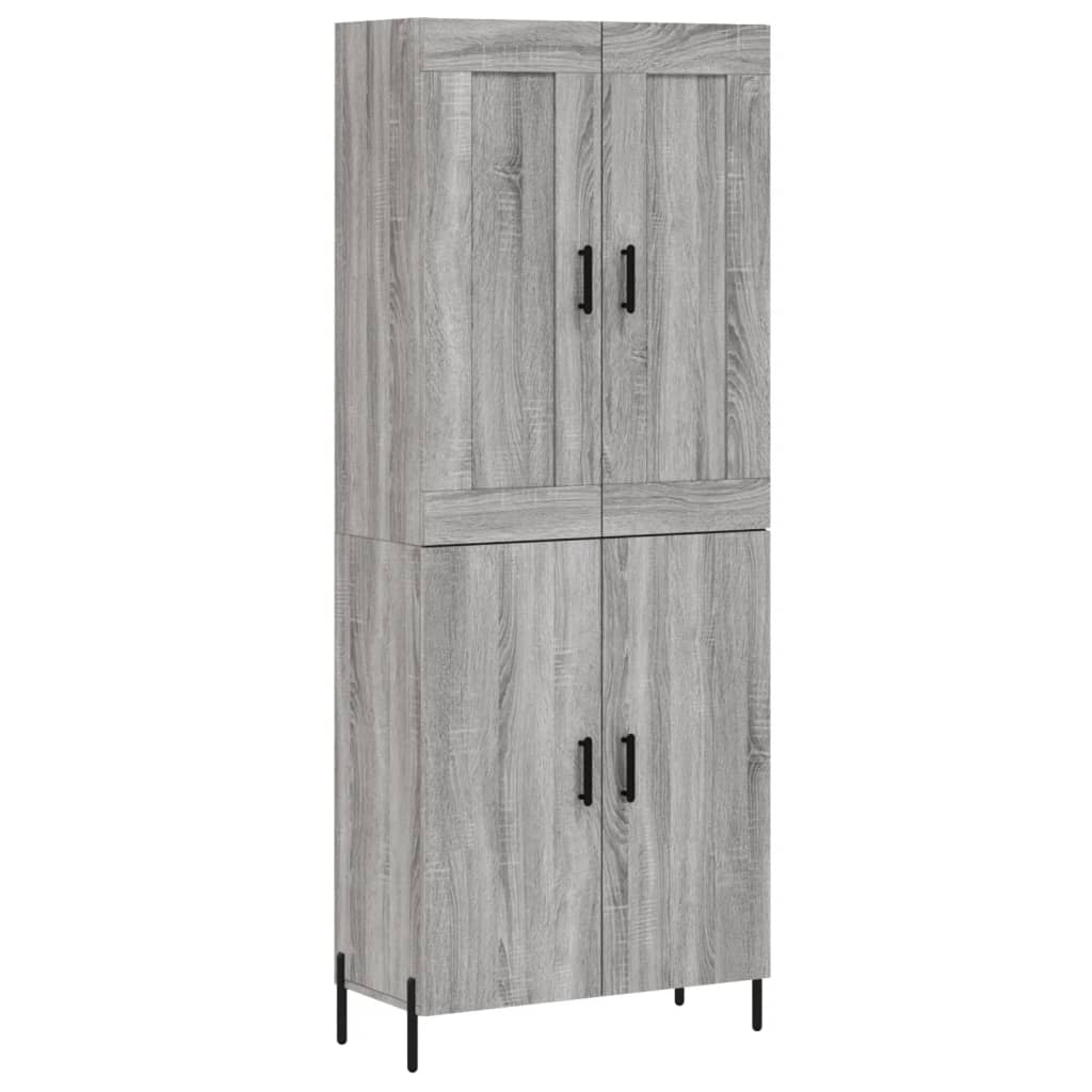Ντουλάπι Γκρι Sonoma 69,5 x 34 x 180 εκ. Επεξεργασμένο Ξύλο