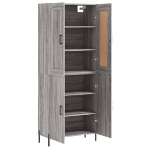 Ντουλάπι Γκρι Sonoma 69,5 x 34 x 180 εκ. Επεξεργασμένο Ξύλο