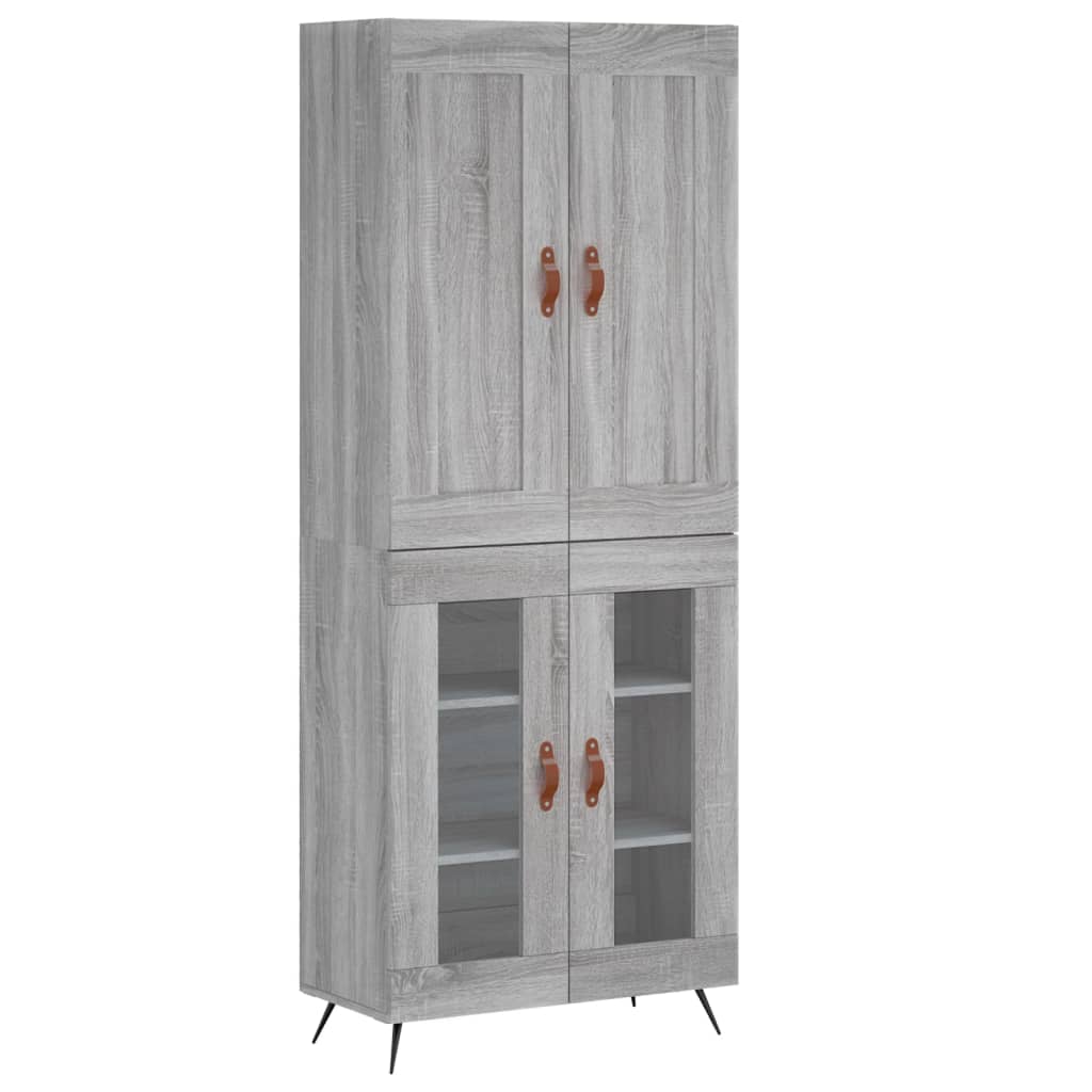 Ντουλάπι Γκρι Sonoma 69,5 x 34 x 180 εκ. Επεξεργασμένο Ξύλο