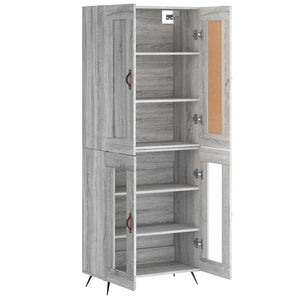 Ντουλάπι Γκρι Sonoma 69,5 x 34 x 180 εκ. Επεξεργασμένο Ξύλο