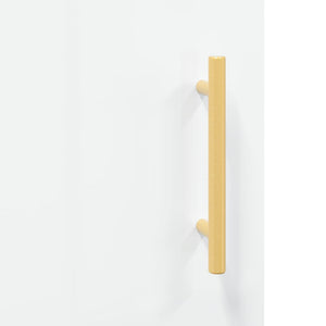 Ντουλάπι Γυαλιστερό Λευκό 69,5x34x180 εκ. Επεξεργασμένο Ξύλο