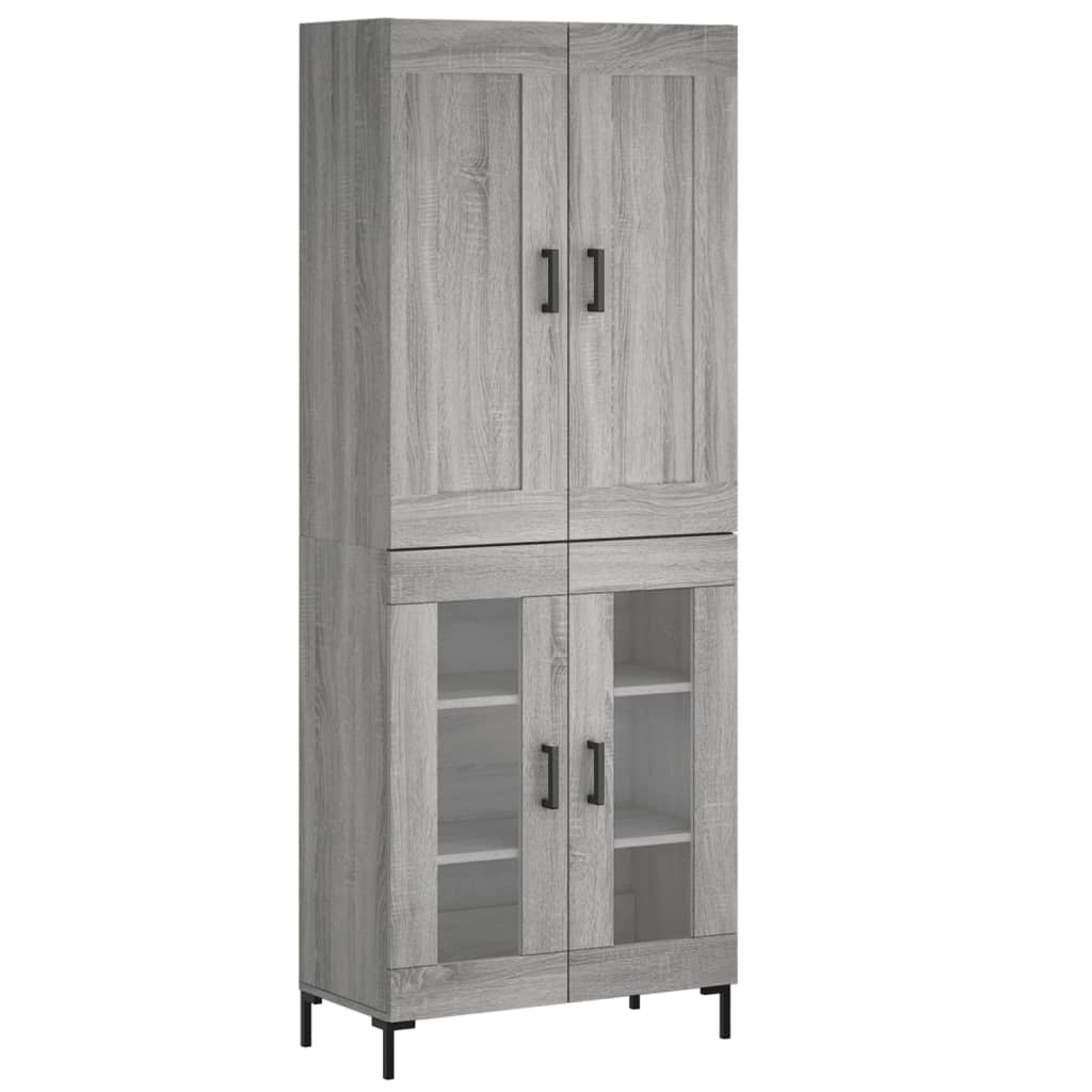 Ντουλάπι Γκρι Sonoma 69,5 x 34 x 180 εκ. Επεξεργασμένο Ξύλο