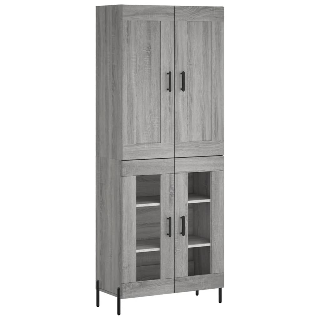 Ντουλάπι Γκρι Sonoma 69,5 x 34 x 180 εκ. Επεξεργασμένο Ξύλο - Pakobazaar