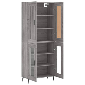 Ντουλάπι Γκρι Sonoma 69,5 x 34 x 180 εκ. Επεξεργασμένο Ξύλο