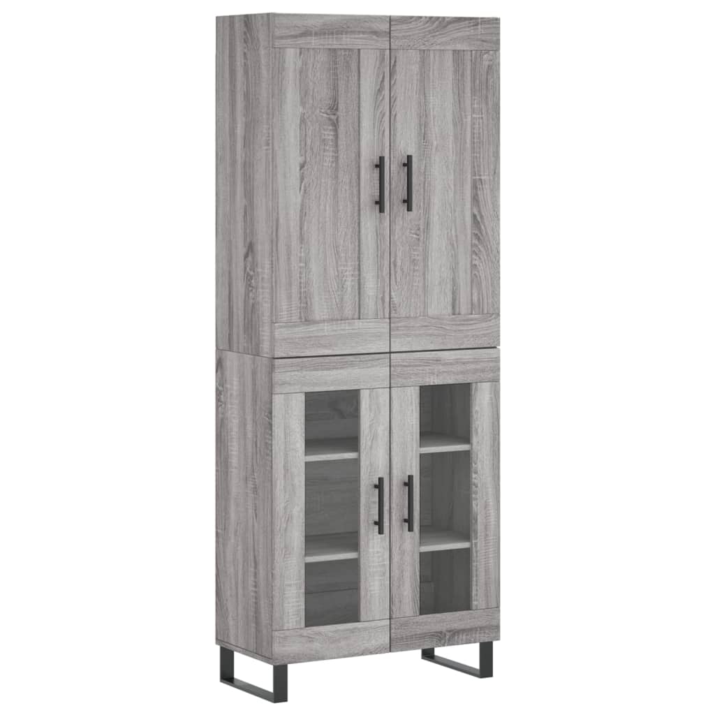 Ντουλάπι Γκρι Sonoma 69,5 x 34 x 180 εκ. Επεξεργασμένο Ξύλο