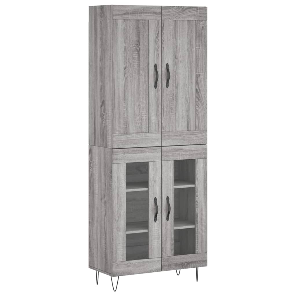 Ντουλάπι Γκρι Sonoma 69,5 x 34 x 180 εκ. Επεξεργασμένο Ξύλο