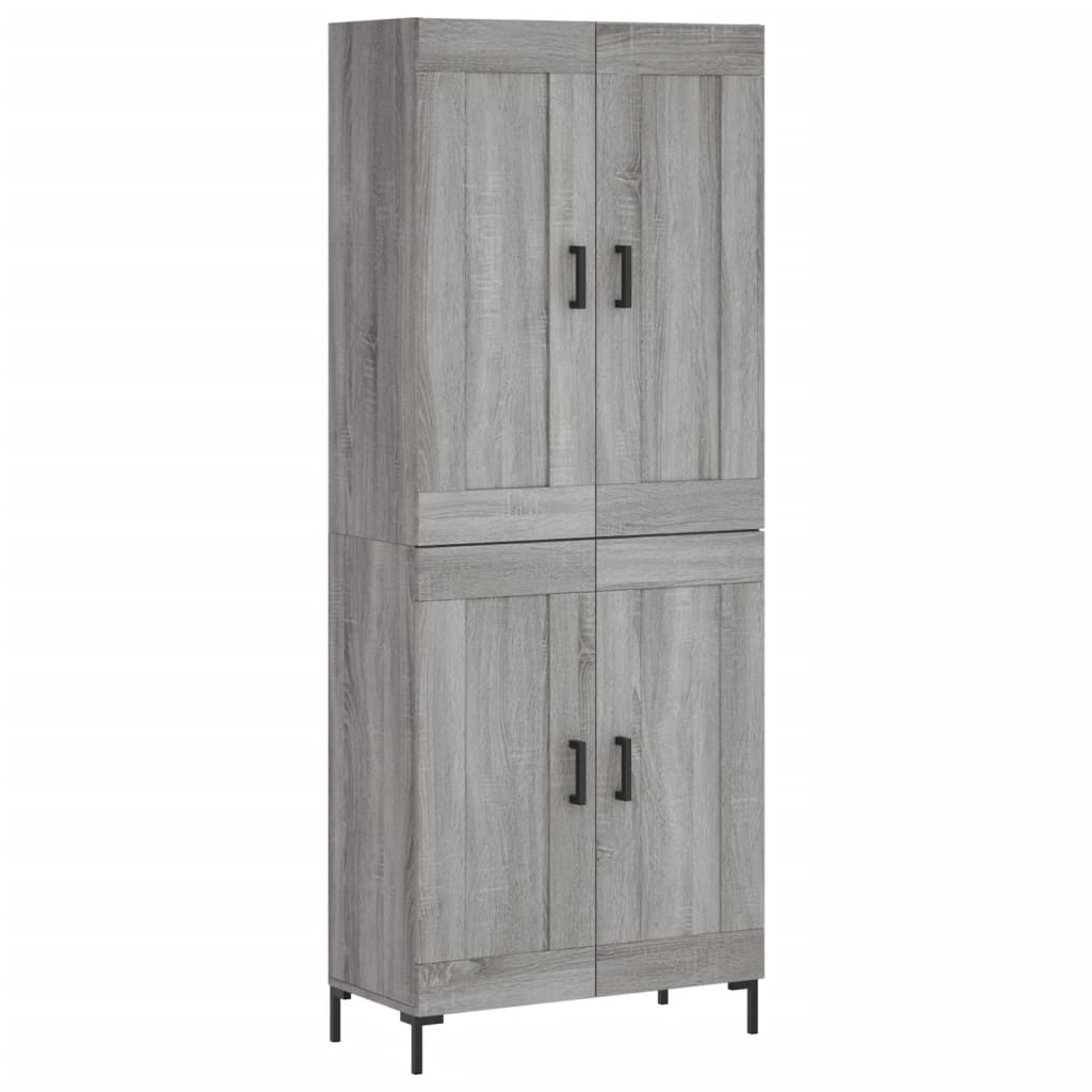 Ντουλάπι Γκρι Sonoma 69,5 x 34 x 180 εκ. Επεξεργασμένο Ξύλο