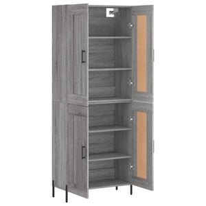 Ντουλάπι Γκρι Sonoma 69,5 x 34 x 180 εκ. Επεξεργασμένο Ξύλο