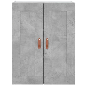 Ντουλάπι Γκρι Σκυροδέματος 69,5x34x180 εκ. Επεξεργασμένο Ξύλο - Pakobazaar