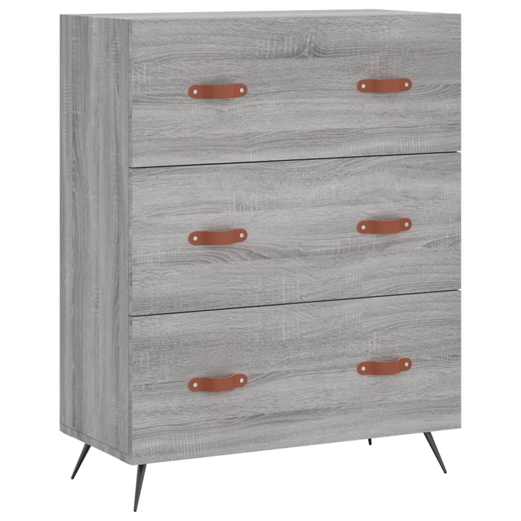 Ντουλάπι Γκρι Sonoma 69,5 x 34 x 180 εκ. Επεξεργασμένο Ξύλο