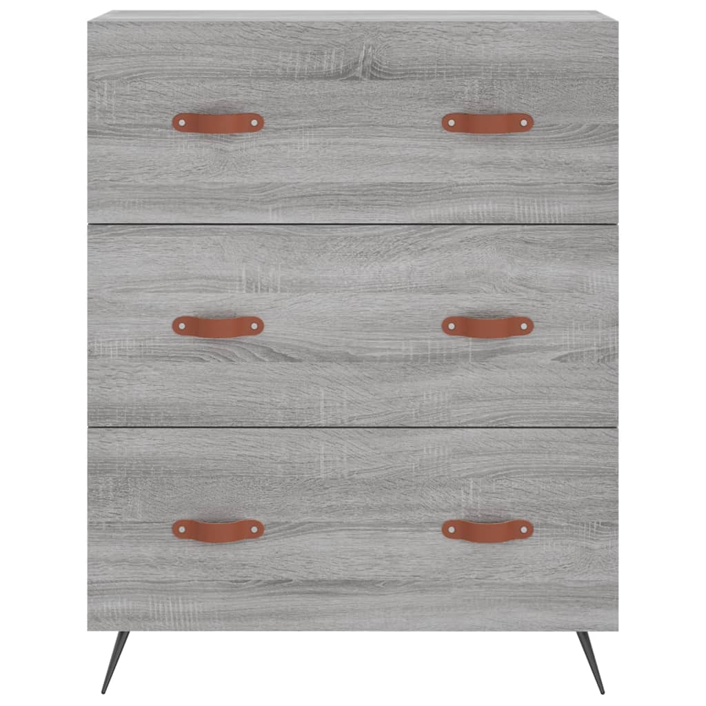 Ντουλάπι Γκρι Sonoma 69,5 x 34 x 180 εκ. Επεξεργασμένο Ξύλο