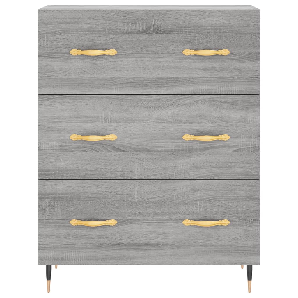 Ντουλάπι Γκρι Sonoma 69,5 x 34 x 180 εκ. Επεξεργασμένο Ξύλο