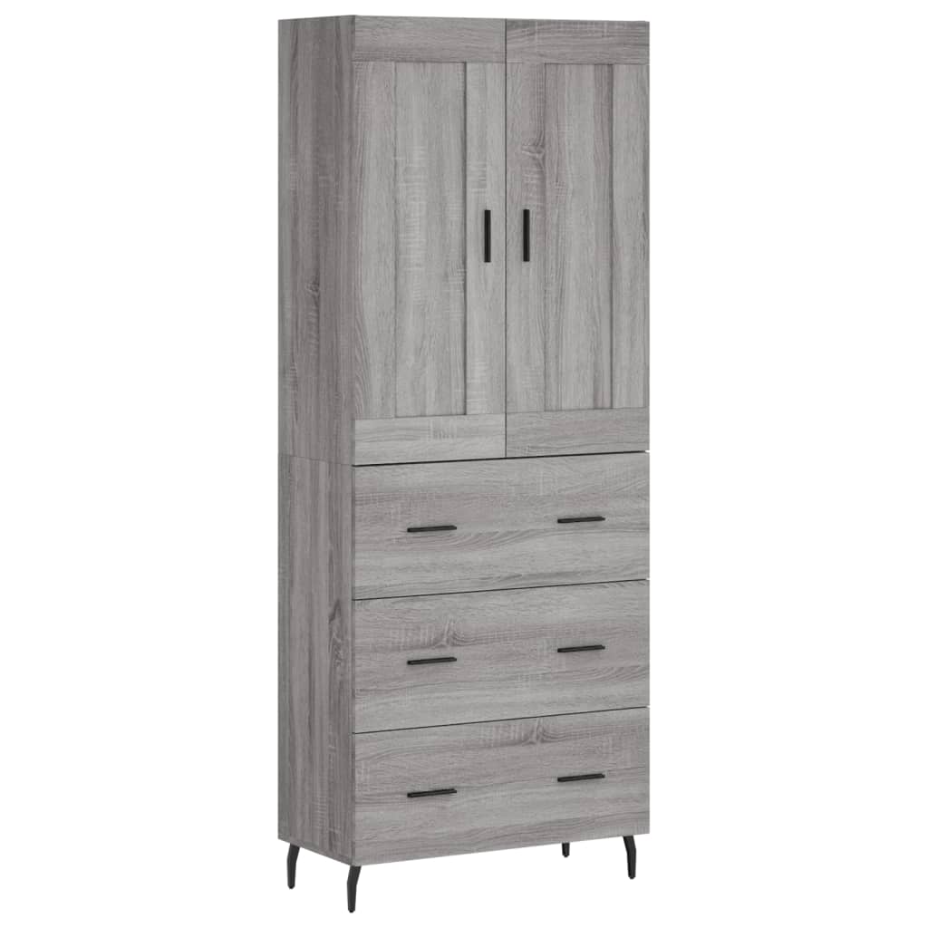 Ντουλάπι Γκρι Sonoma 69,5 x 34 x 180 εκ. Επεξεργασμένο Ξύλο