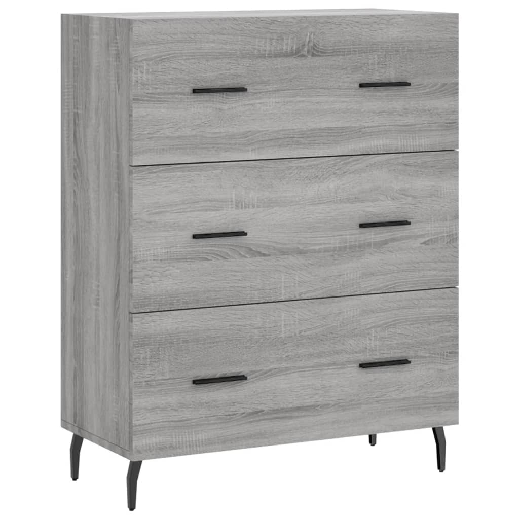 Ντουλάπι Γκρι Sonoma 69,5 x 34 x 180 εκ. Επεξεργασμένο Ξύλο