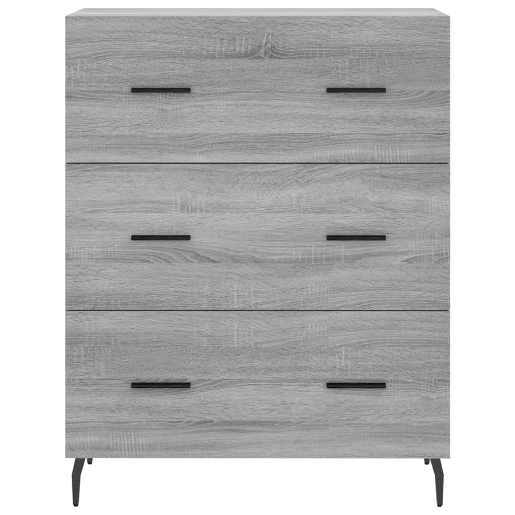 Ντουλάπι Γκρι Sonoma 69,5 x 34 x 180 εκ. Επεξεργασμένο Ξύλο
