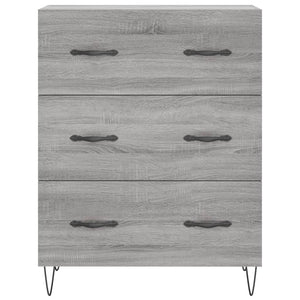 Ντουλάπι Γκρι Sonoma 69,5 x 34 x 180 εκ. Επεξεργασμένο Ξύλο