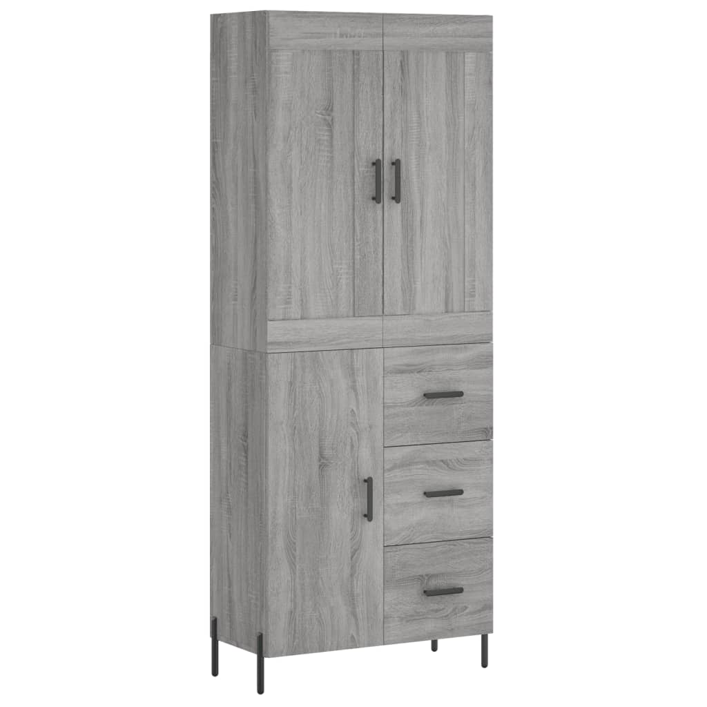 Ντουλάπι Γκρι Sonoma 69,5 x 34 x 180 εκ. Επεξεργασμένο Ξύλο