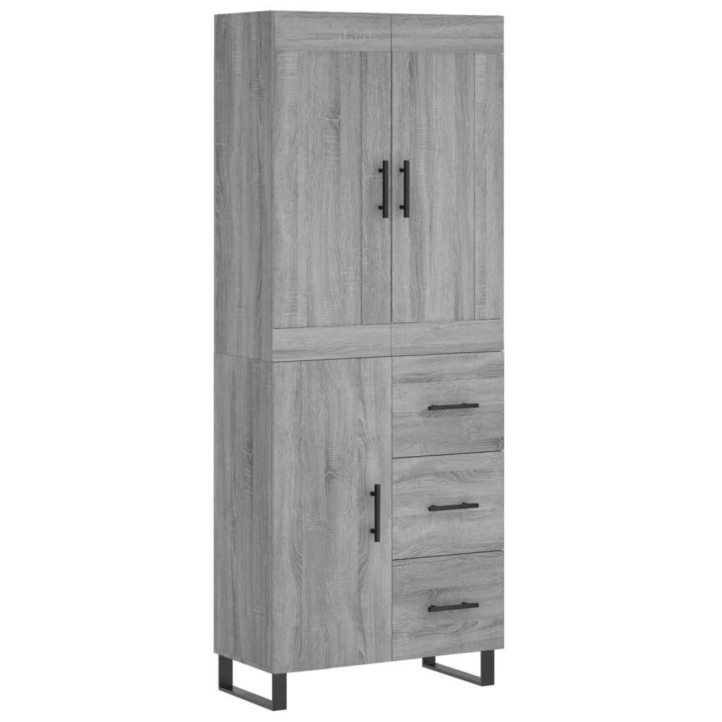 Ντουλάπι Γκρι Sonoma 69,5 x 34 x 180 εκ. Επεξεργασμένο Ξύλο