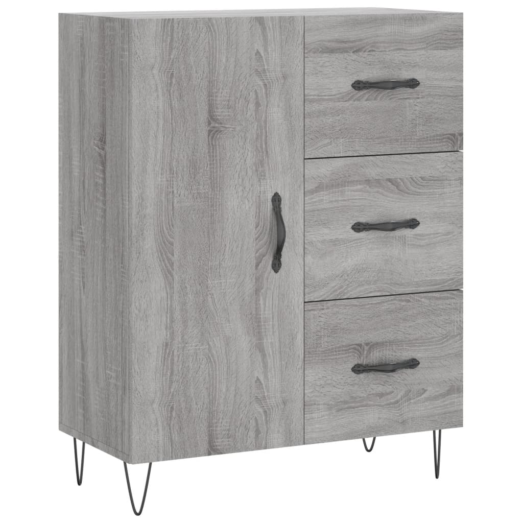 Ντουλάπι Γκρι Sonoma 69,5 x 34 x 180 εκ. Επεξεργασμένο Ξύλο - Pakobazaar