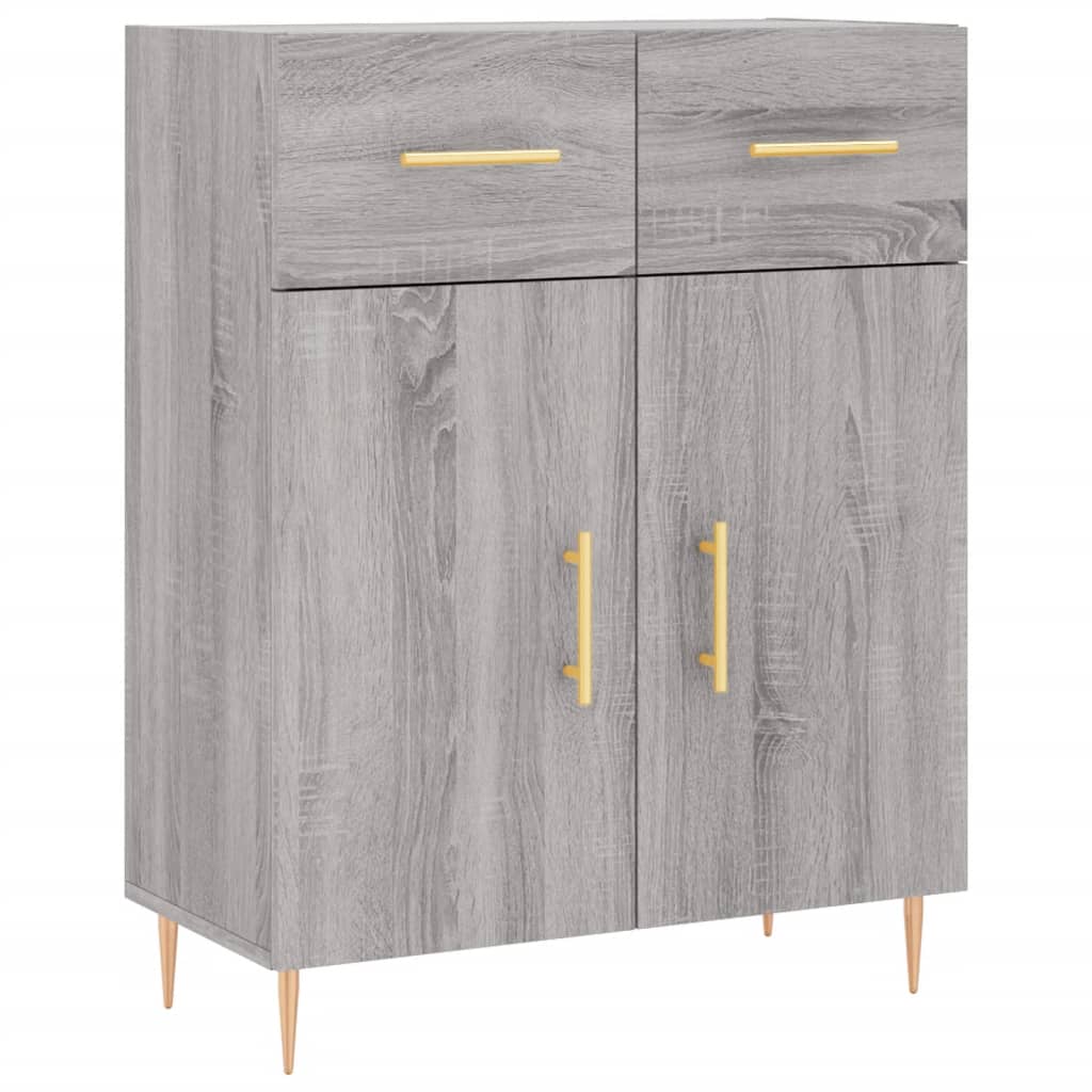 Ντουλάπι Γκρι Sonoma 69,5 x 34 x 180 εκ. Επεξεργασμένο Ξύλο