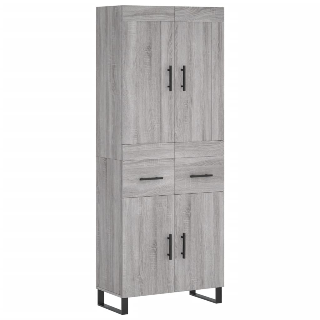 Ντουλάπι Γκρι Sonoma 69,5 x 34 x 180 εκ. Επεξεργασμένο Ξύλο