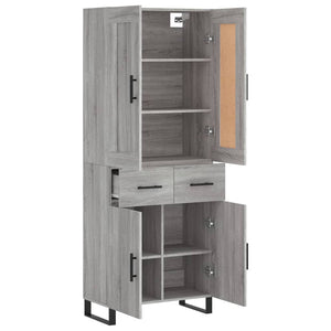 Ντουλάπι Γκρι Sonoma 69,5 x 34 x 180 εκ. Επεξεργασμένο Ξύλο