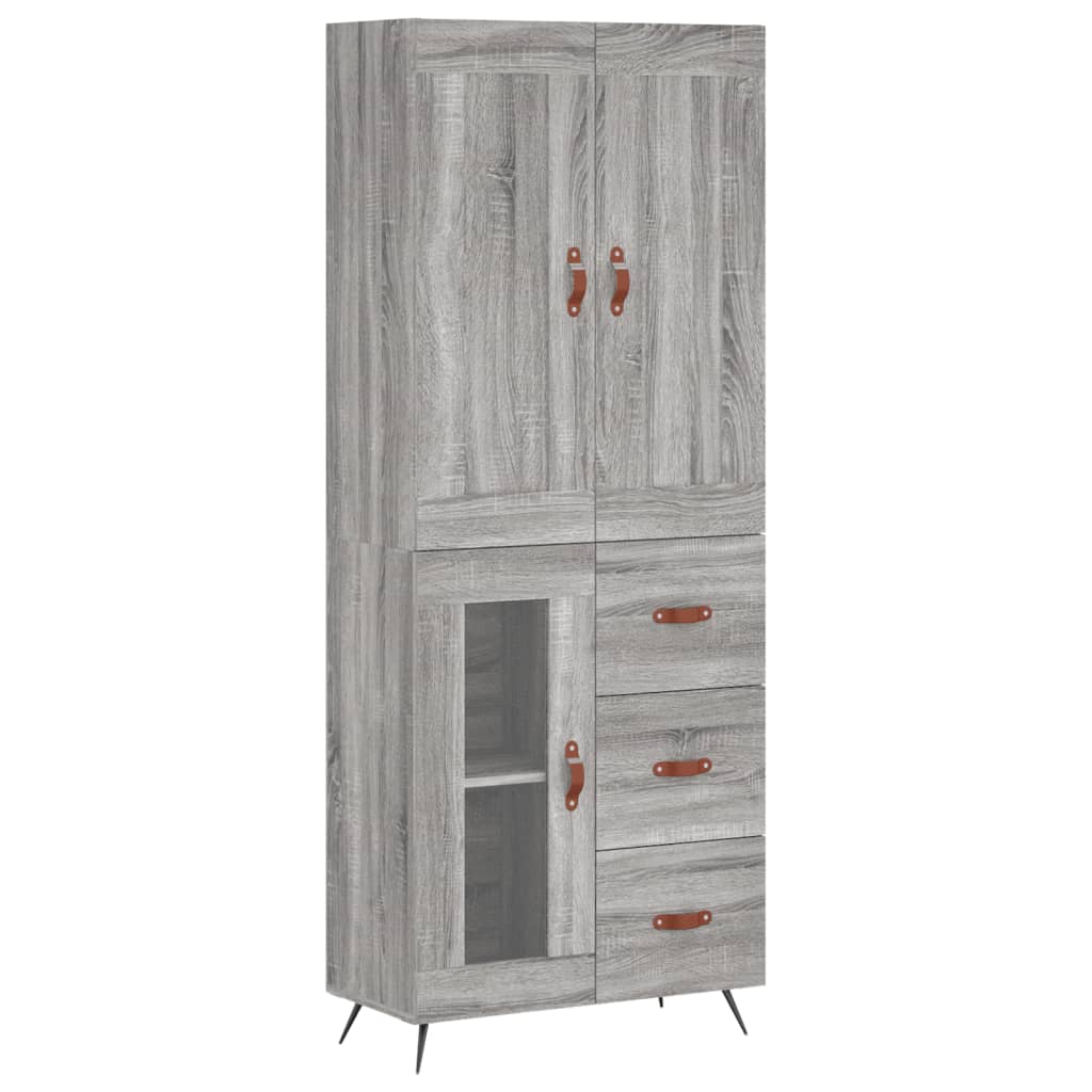 Ντουλάπι Γκρι Sonoma 69,5 x 34 x 180 εκ. Επεξεργασμένο Ξύλο