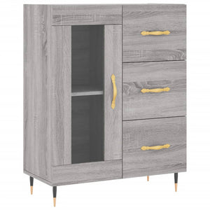 Ντουλάπι Γκρι Sonoma 69,5 x 34 x 180 εκ. Επεξεργασμένο Ξύλο - Pakobazaar