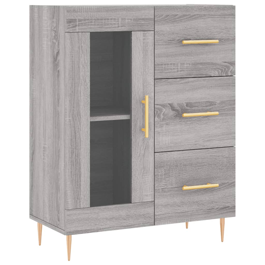 Ντουλάπι Γκρι Sonoma 69,5 x 34 x 180 εκ. Επεξεργασμένο Ξύλο