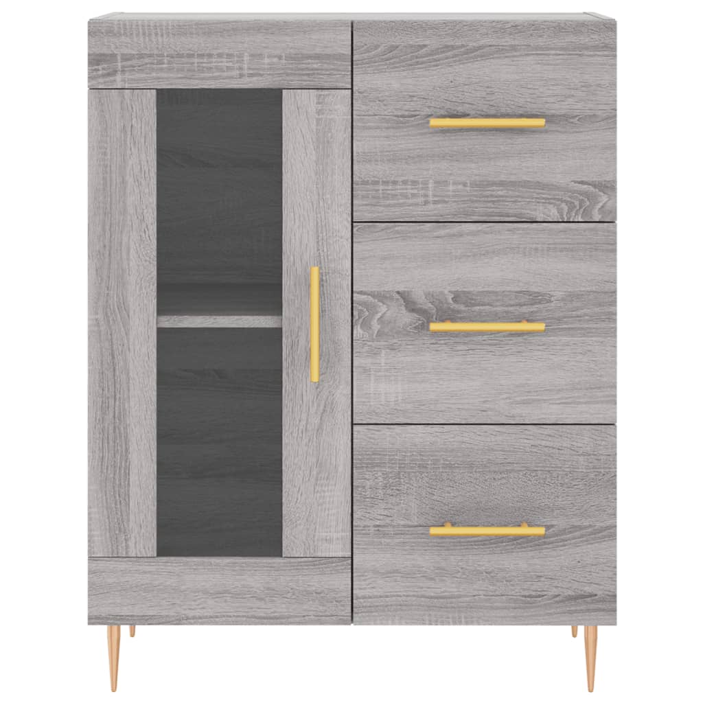 Ντουλάπι Γκρι Sonoma 69,5 x 34 x 180 εκ. Επεξεργασμένο Ξύλο