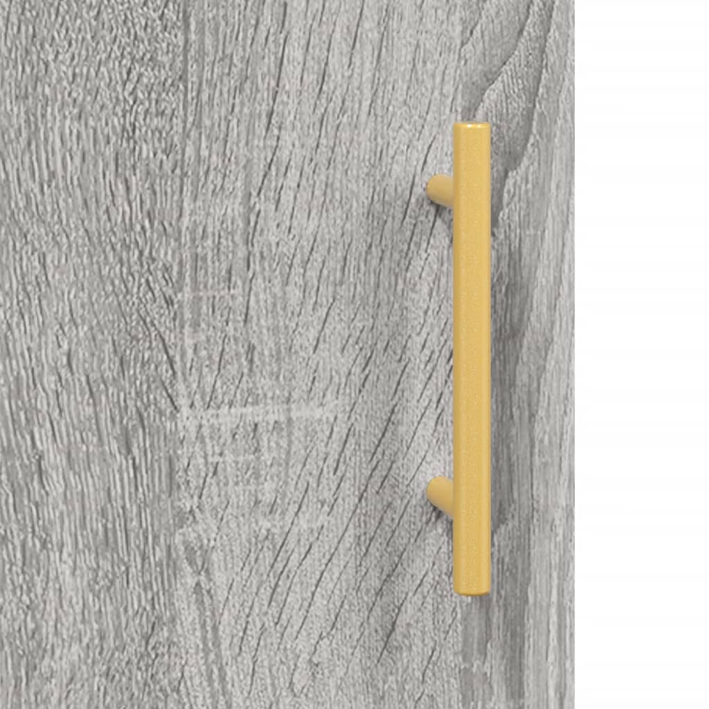 Ντουλάπι Γκρι Sonoma 69,5 x 34 x 180 εκ. Επεξεργασμένο Ξύλο