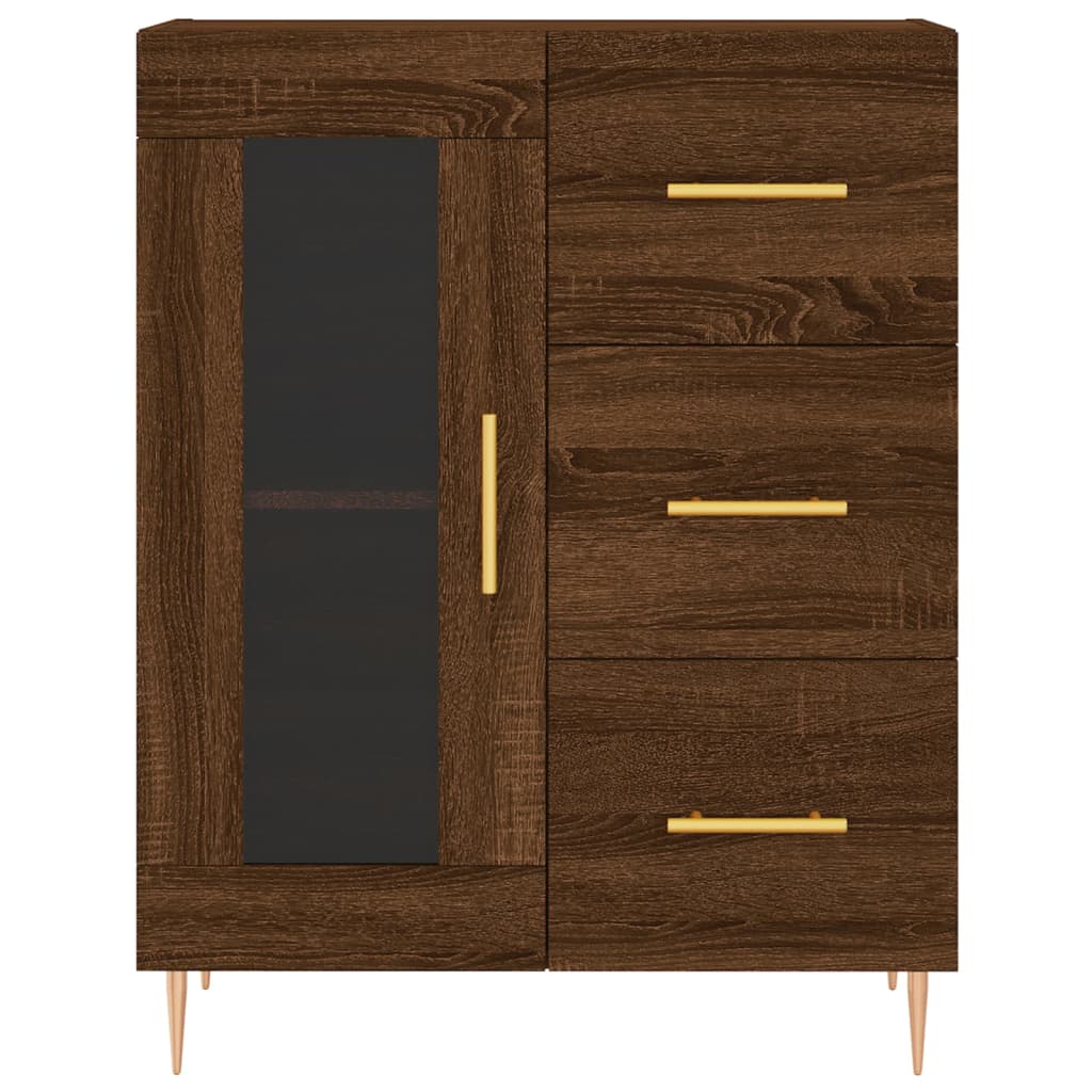 Ντουλάπι Καφέ Δρυς 69,5 x 34 x 180 εκ. από Επεξεργασμένο Ξύλο