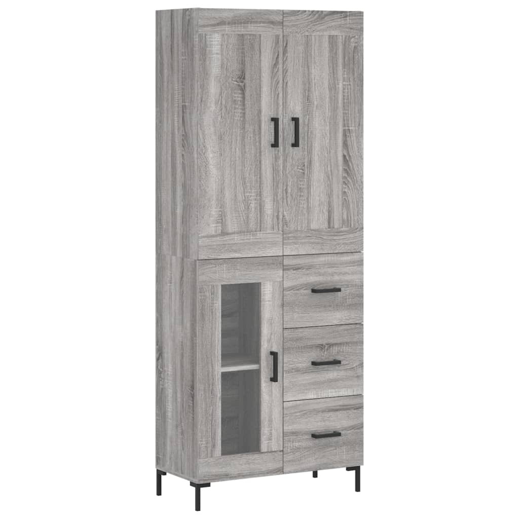 Ντουλάπι Γκρι Sonoma 69,5 x 34 x 180 εκ. Επεξεργασμένο Ξύλο