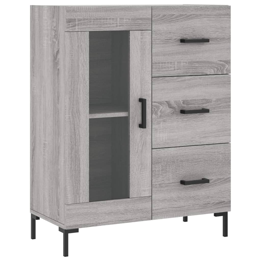 Ντουλάπι Γκρι Sonoma 69,5 x 34 x 180 εκ. Επεξεργασμένο Ξύλο