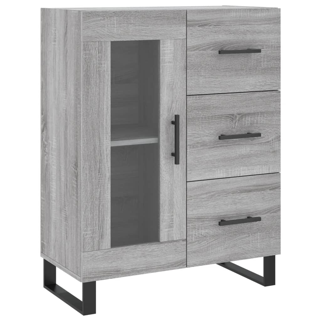 Ντουλάπι Γκρι Sonoma 69,5 x 34 x 180 εκ. Επεξεργασμένο Ξύλο - Pakobazaar