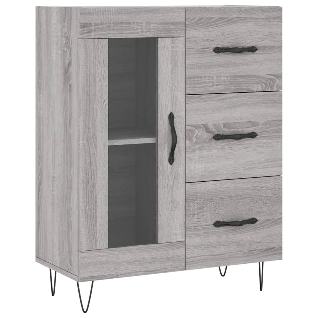 Ντουλάπι Γκρι Sonoma 69,5 x 34 x 180 εκ. Επεξεργασμένο Ξύλο