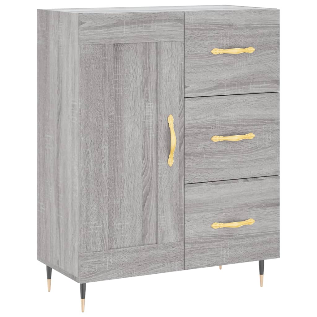 Ντουλάπι Γκρι Sonoma 69,5 x 34 x 180 εκ. Επεξεργασμένο Ξύλο