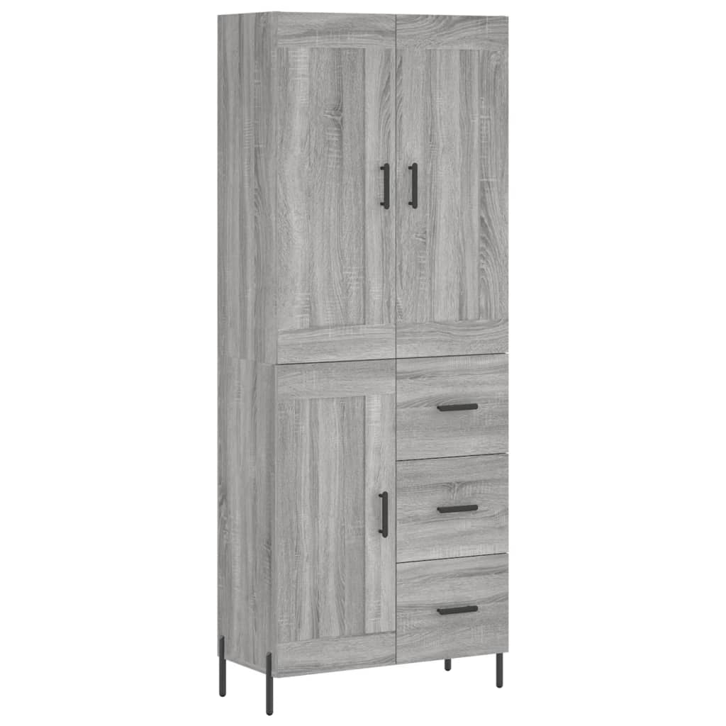 Ντουλάπι Γκρι Sonoma 69,5 x 34 x 180 εκ. Επεξεργασμένο Ξύλο