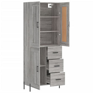 Ντουλάπι Γκρι Sonoma 69,5 x 34 x 180 εκ. Επεξεργασμένο Ξύλο