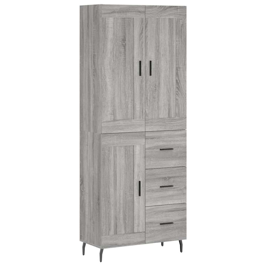 Ντουλάπι Γκρι Sonoma 69,5 x 34 x 180 εκ. Επεξεργασμένο Ξύλο