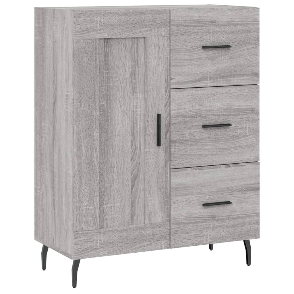 Ντουλάπι Γκρι Sonoma 69,5 x 34 x 180 εκ. Επεξεργασμένο Ξύλο