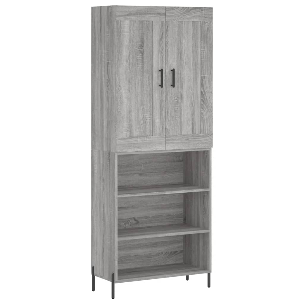 Ντουλάπι Γκρι Sonoma 69,5 x 34 x 180 εκ. Επεξεργασμένο Ξύλο - Pakobazaar